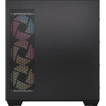 Corsair 3500X RS-R ARGB datora korpuss CC-9011322-WW, Midi tower, 3 ventilatori, ARGB, melns, tērauds/rūdīts stikls (CC-9011322-WW)