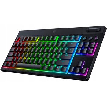 Razer BlackWidow V4 Low-Profile Tenkeyless HyperSpeed RZ03-05450100-R3M1 клавиатура, US, беспроводная, Bluetooth, 2.4 ГГц (RZ03-05450100-R3M1)