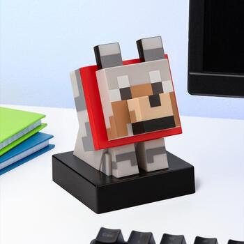 Paladone Minecraft Wolf Icon Light PP16019MCFID, 11cm, LED, brīvi stāvoša, 2xAAA, oficiāli licencēta (PP16019MCFID)