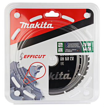 Zāģripa EFFICUT Ø190x30x1.45mm, 45 zobi B-68622 Makita (B-68622)