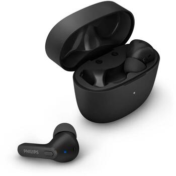 Philips TAT2206BK/00 беспроводные наушники, IPX4, BT 5.0, 6+12ч, 6мм, 20–20000Гц, 16Ом, 101дБ, черные (TAT2206BK/00)