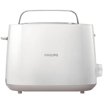 Philips Tosteris HD2581/00, 760-900 W, 2 atveres, Plastmasa, 8 brūnināšanas iestatījumi, Iebūvēts maizīšu sildītājs (HD2581/00)
