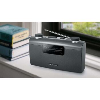 Muse Портативное радио M-058R, 230V, 4x1,5V LR14, FM/MW, AUX вход, выход для наушников, черный (M-058R)