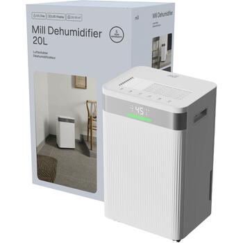 Mill Осушитель воздуха MDH20, Подходит для помещений до 20-30 м², 4 L, 20 L/день, 41 дБ, Защита от детей, LED дисплей (MDH20)