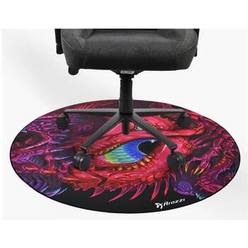 Arozzi Zona Round Floor Pad AZ-ZONA-PAD-CHAOS, 121см, 3мм, микрофибра, нескользящий, для офиса (AZ-ZONA-PAD-CHAOS)