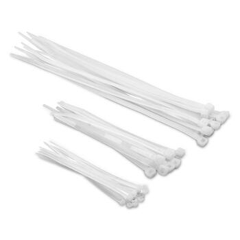 Plastmasas savilcēji balti 3x120mm (100gab.) KRT556002 KREATOR (KRT556002)