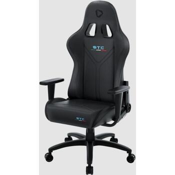 Onex Игровое кресло ONEX-STC-T-P-B, 125кг, 90°–135°, механизм бабочка, металлический каркас, ПВХ, черный (ONEX-STC-T-P-B)