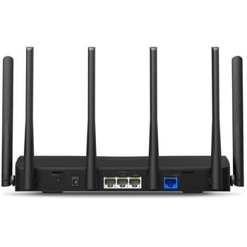 Mercusys беспроводной маршрутизатор MR47BE, 9300 Mbit/s, 4 порта, Три диапазона (2.4 GHz / 5 GHz / 6 GHz), 6 антенн, WPA3 (MR47BE)