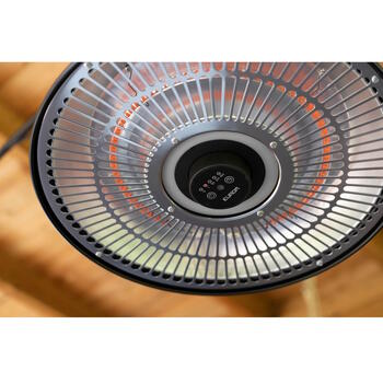 Eurom Partytent Heater 1500 RC инфракрасный подвесной обогреватель для террасы и шатра 1500W IP24 пульт LED до 15m2 чёрный (333282)