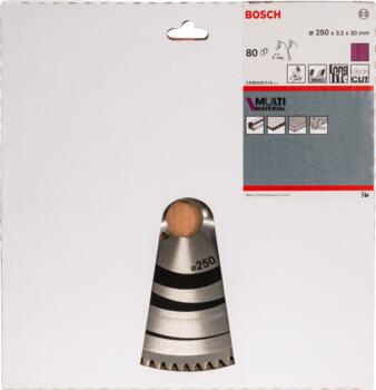 Ripzāģa disks 250x30 mm Multi material, Paneļzāģiem PRO MULTI MATERIAL RIPZĀĢA ASMENS, 2608640516, BOSCH (2608640516)
