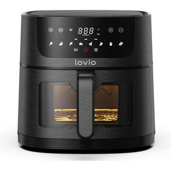 Lovio Gaisa fritieris LVAF002BK, 1500W, 6l, 8 programmas, WiFi, Tuya lietotne, karstumizturīgs rokturis (LVAF002BK)