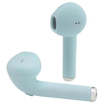 Denver Беспроводные наушники TWE-46 111191120280, 42г, Светло-голубой, Bluetooth 5.0, 3ч, 16Ω, Встроенный микрофон, Пылеустойчивые (111191120280)