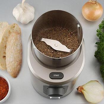 Gastroback кофемолка 42601, 270 Вт, 90 г, 5 настроек, лезвия из нержавеющей стали, блокировка крышки, встроенный таймер (42601)