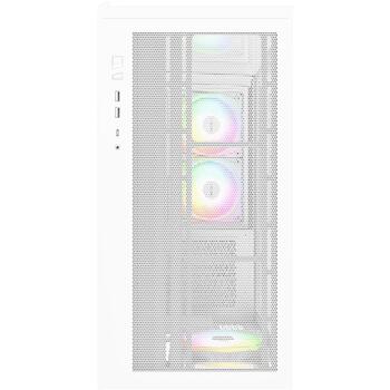 Montech datora korpuss SKY 3 (W), ATX/BTF/micro ATX/Mini-ITX, balts, rūdīts stikls, ARGB, 1x120mm aizmugurē, 2x120mm apakšā (SKY 3 (W))