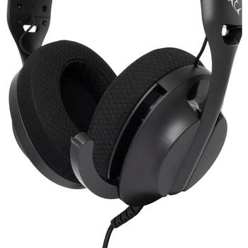 White Shark Провода игровая гарнитура PARROT BLACK, 165g, 121dB, 30Ω, 1.8m, 3.5mm, 2.0, 2 динамика, выдвижной микрофон (PARROT BLACK)