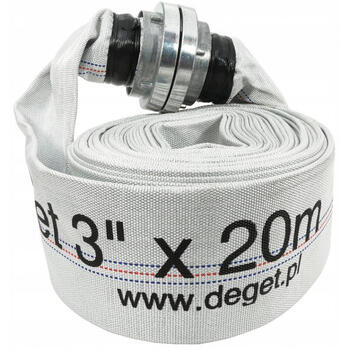 Šļūtene, ugunsdzēsēju tipa 20m, 80mm, 3