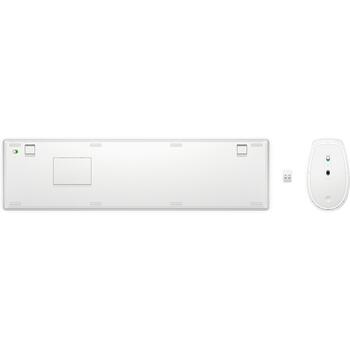 HP 655 Беспроводной комплект клавиатуры и мыши 860P8AA#ABB, белый, QWERTY, 2.4 ГГц, 10 м, 4000 DPI, 3 кнопки, USB Type-A приемник (860P8AA#ABB)