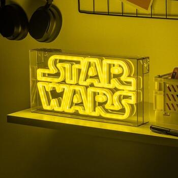 Paladone Star Wars LED Neon Light PP13123SW, 30см, 5В, 1 LED, настольный/настенный, официально лицензированный (PP13123SW)
