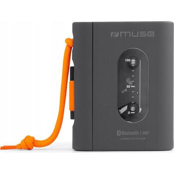 Muse портативный кассетный плеер M-132 WM, Bluetooth, USB, 1600 мАч, 5 ч, механический, черный (M-132 WM)