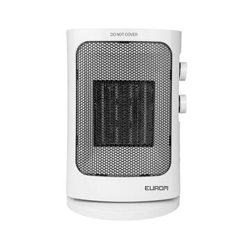 Keramikas ventilatora tipa sildītājs telpai un kempingam ar termostatu un aizsardzību 1500W līdz 60m³ grīdas Safe Camp 1500 Eurom (342109)