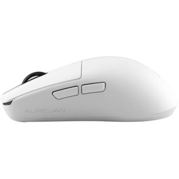 White Shark игровая мышь AURELIAN WGM-9011, 26000 DPI, 1000 Hz, 6 кнопок, 300 mAh, 1.8 м, белая (AURELIAN-W)