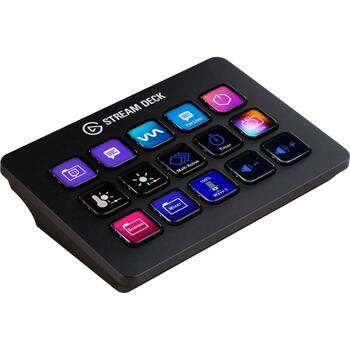 Elgato Клавиатура Stream Deck MK.2 10GBA9901, 15 ЖК-клавиш, USB-C, USB 2.0, черный, программируемые горячие клавиши (10GBA9901)