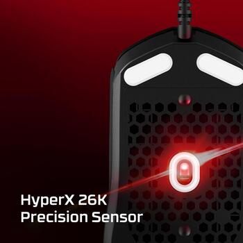 HyperX Pulsefire Haste 2 6N0A8AA, spēļu pele, USB Type-A, 26000 DPI, 650 ips, 8000 Hz, 6 pogas, balta (6N0A8AA)
