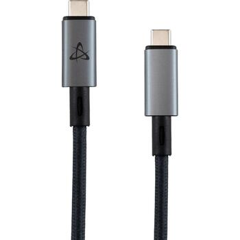 Sbox USB кабель TYPE-C 240W 80, 1,2м, 240W, 80000Mbit/s, поддержка PD, темно-серый (TYPE-C 240W 80)