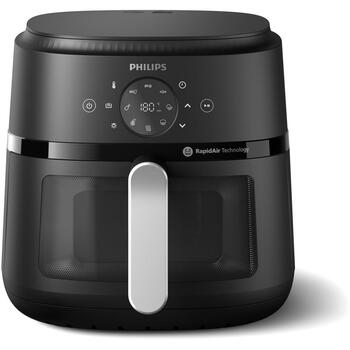 Philips karstā gaisa friteris NA231/00 6.2 L, jauda 1700 W, 1 kg fritēšanas jauda, skārienkontrole, 9 programmas (NA231/00)