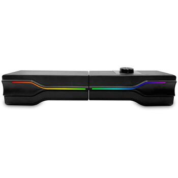 Media-Tech Звуковая панель MT3175, 8W, 180Hz-20000Hz, Bluetooth, RGB подсветка, 2.0 система (MT3175)