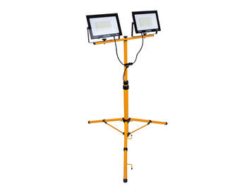 LED prožektors ar teleskopisku statīvu, 2x100W, auksti balta gaisma 6500K, K02050, Keltin (K02050)