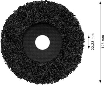 Tīrīšanas disks metālam 125mm, leņķa slīpmašīnai, Mazām leņķa slīpmašīnām PRO N377 TĪRĪŠANAS DISKS, 2608607633 BOSCH (2608607633)