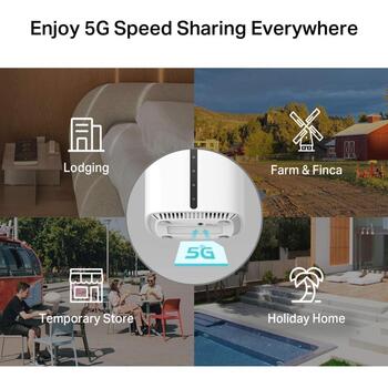 TP-Link Archer NX505 maršrutētājs, 5G, AX3000, 2.4/5 GHz, 3000 Mbit/s, 3x RJ-45, Wi-Fi 6, NanoSIM, balts (Archer NX505)