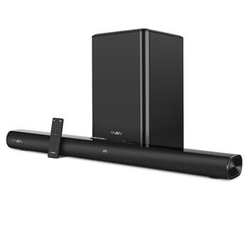 Soundbar 2.1 с беспроводным сабвуфером SB-2200D 300 W Dolby Digital Bluetooth HDMI Optical USB LED дисплей Чёрный SV-020811 SVEN (SV-020811)