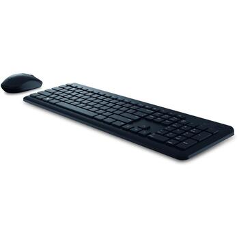 Клавиатура и мышь Dell KM3322W 580-AKFZ, 2.4 GHz, 10 м, 3 кнопки, 1000 DPI, черный, батареи в комплекте (580-AKFZ)