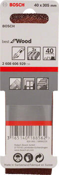 Slīpēšanas lente PRO X440, izturīga X-auduma pamatne, 40x305 mm, 2608606929, BOSCH (2608606929)