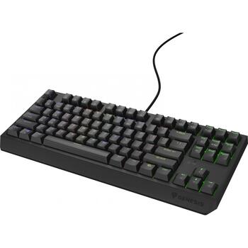 Genesis Thor 230 TKL mehāniskā spēļu klaviatūra NKG-2079, USB-A, 1.6 m, RGB, 87 taustiņi, Outemu Brown, QWERTY US, Hot-Swap (NKG-2079)