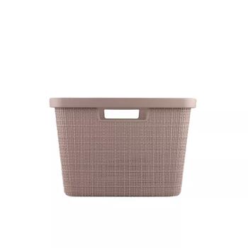 Veļas grozs Jute 46L 59x39x26cm rozā 0808091204 Curver (0808091204)