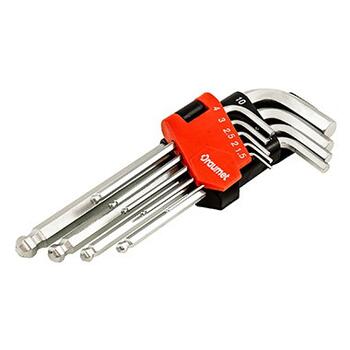 Seškanšu atsl. kompl., garās lodv. 1.5-10mm (9gab.) DRAUMET 03-5-0185 FASTER TOOLS (03-5-0185)