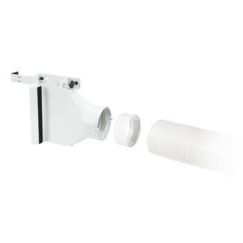 Eurom Window Way-Out loga komplekts mobilajam gaisa kondicionierim karstā gaisa novadīšanai līdz 18000BTU 150mm šļūtene (380989)