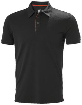 Helly Hansen рубашка поло Kensington Tech 79248_991-M, 185 g/m², UPF 40+, 100% полиамид, черный, M, застежка на пуговицах (79248_991-M)