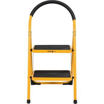 Vorel Двухступенчатая лестница 17730, 150кг, 2 ступени, 36x26мм, 90x47.5x49см, 99см, сталь, противоскользящие накладки (17730)