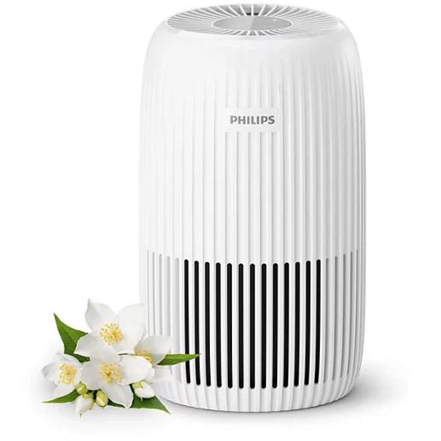 Philips Очиститель воздуха AC0520/10, 60 м³/ч, 25 м², 99,97%, 12 дБ, 5 Вт, HEPA, активированный уголь, предфильтр, 3 скорости (AC0520/10)