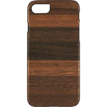 Man&Wood чехол для iPhone 7/8 M7412B, черный цвет, дерево, поликарбонат, задняя крышка, вырез под камеру, вырезы под порты (M7412B)