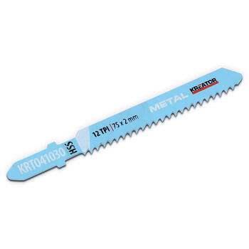 Figūrzāģa asmenis HSS metālam 75x2mm 12TPI (2gab.) KRT041030 KREATOR (KRT041030)