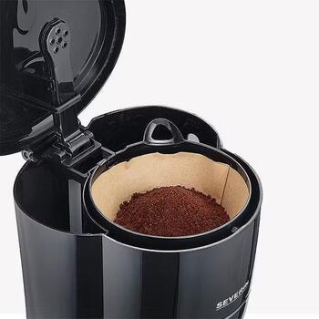Severin Кофеварка KA 4320, 900 W, 1.25 л, черная, фильтрованное кофе, автоматическое отключение, индикатор уровня воды (4320)