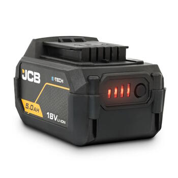 JCB JCB-18PKIT-2 Professional 18V kompakts instrumentu komplekts urbjmašīna-skrūvgriezis 75Nm trieciena skrūvgriezis 230Nm 2x5.0Ah akumulatori 4.5A lādētājs (JCB-18PKIT-2)