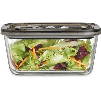 Caso Стеклянный вакуумный контейнер с пластиковой крышкой 01176, 1.5 L, 900 g, прозрачный, боросиликатное стекло (01176)