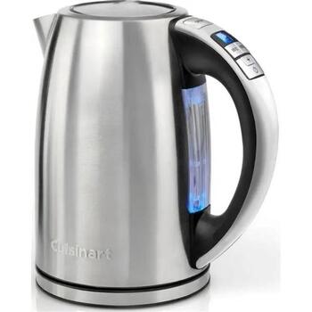 Cuisinart электрический чайник CPK17E, 1.7л, 1500Вт, 85-100°C, 360° беспроводная база, съемный фильтр (CPK17E)
