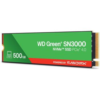 Sandisk SSD WDS500G4G0E, 500GB, M.2, PCI Express 4.0, NVMe, 5000MB/s чтение, 4100MB/s запись, QLC 3D NAND, 150TBW (WDS500G4G0E-00CPS0)